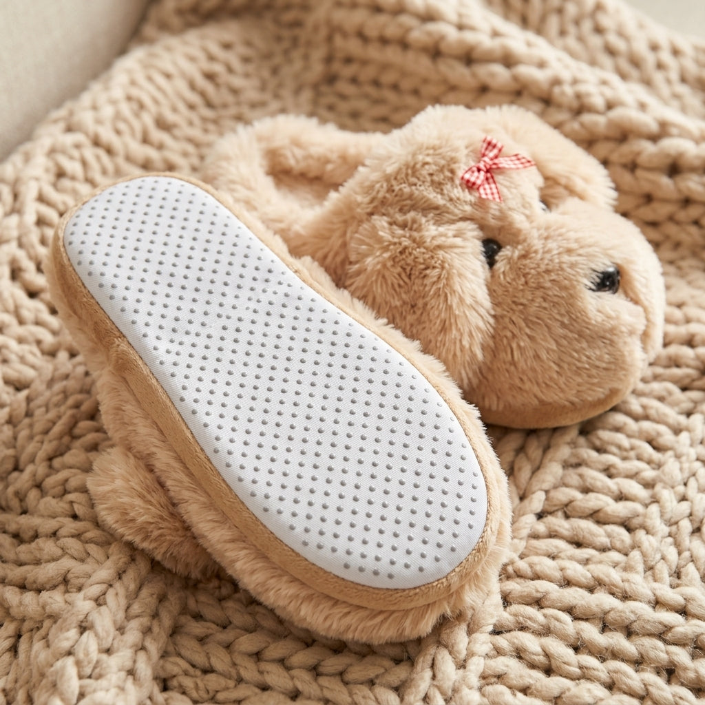Beige Puppy Orthopedic Slippers