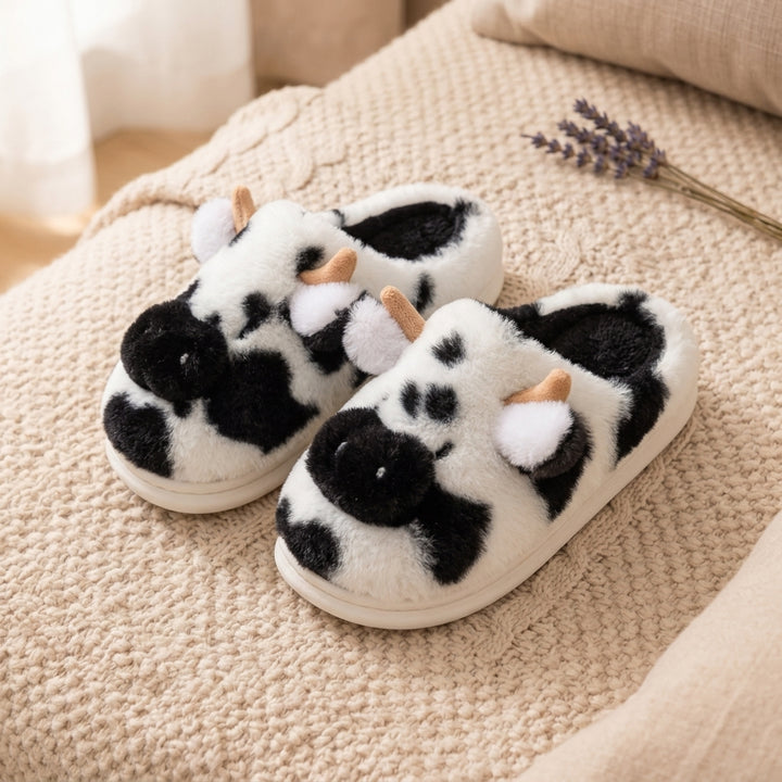 Cow Print Orthopedic Slippers