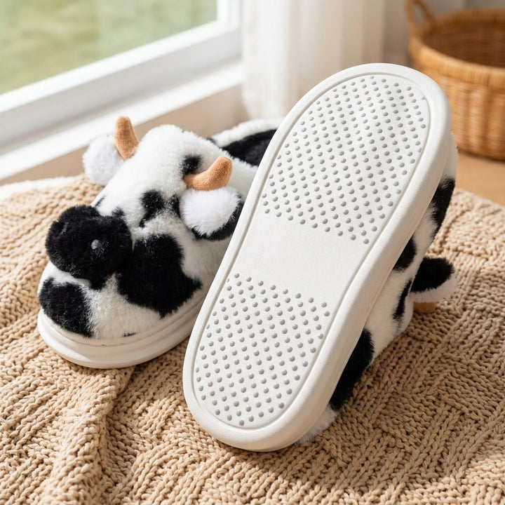 Cow Print Orthopedic Slippers