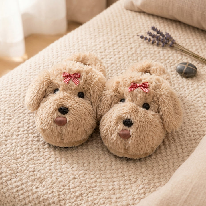 Beige Puppy Orthopedic Slippers
