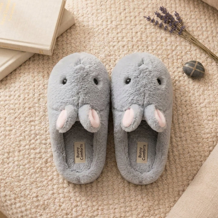 Grey Bunny Orthopedic Slippers