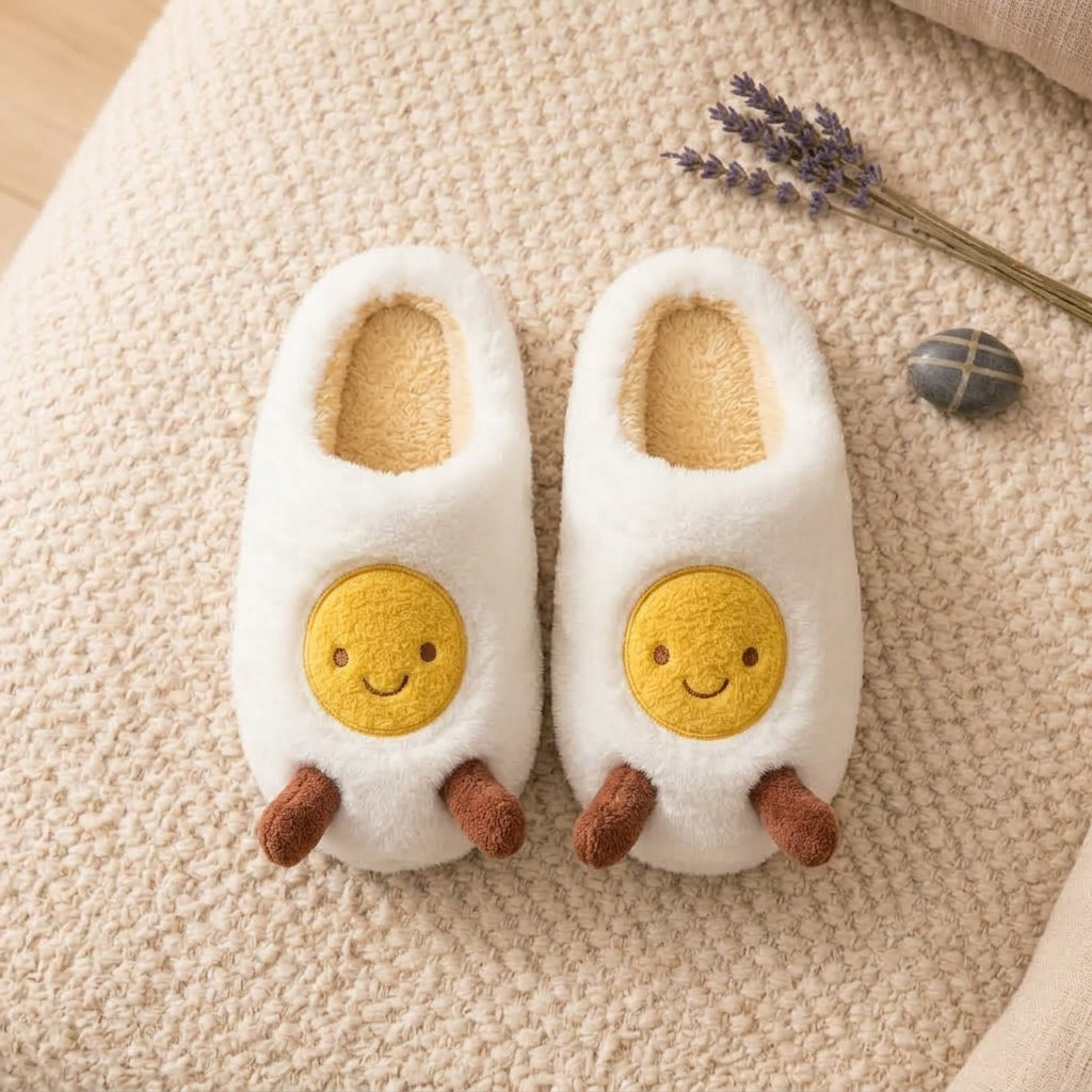 Fried Egg Orthopedic Slippers