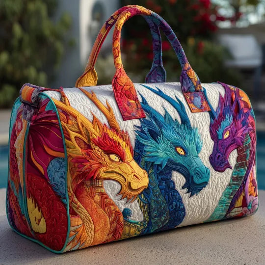 Quilted Travel Bag - Dragon