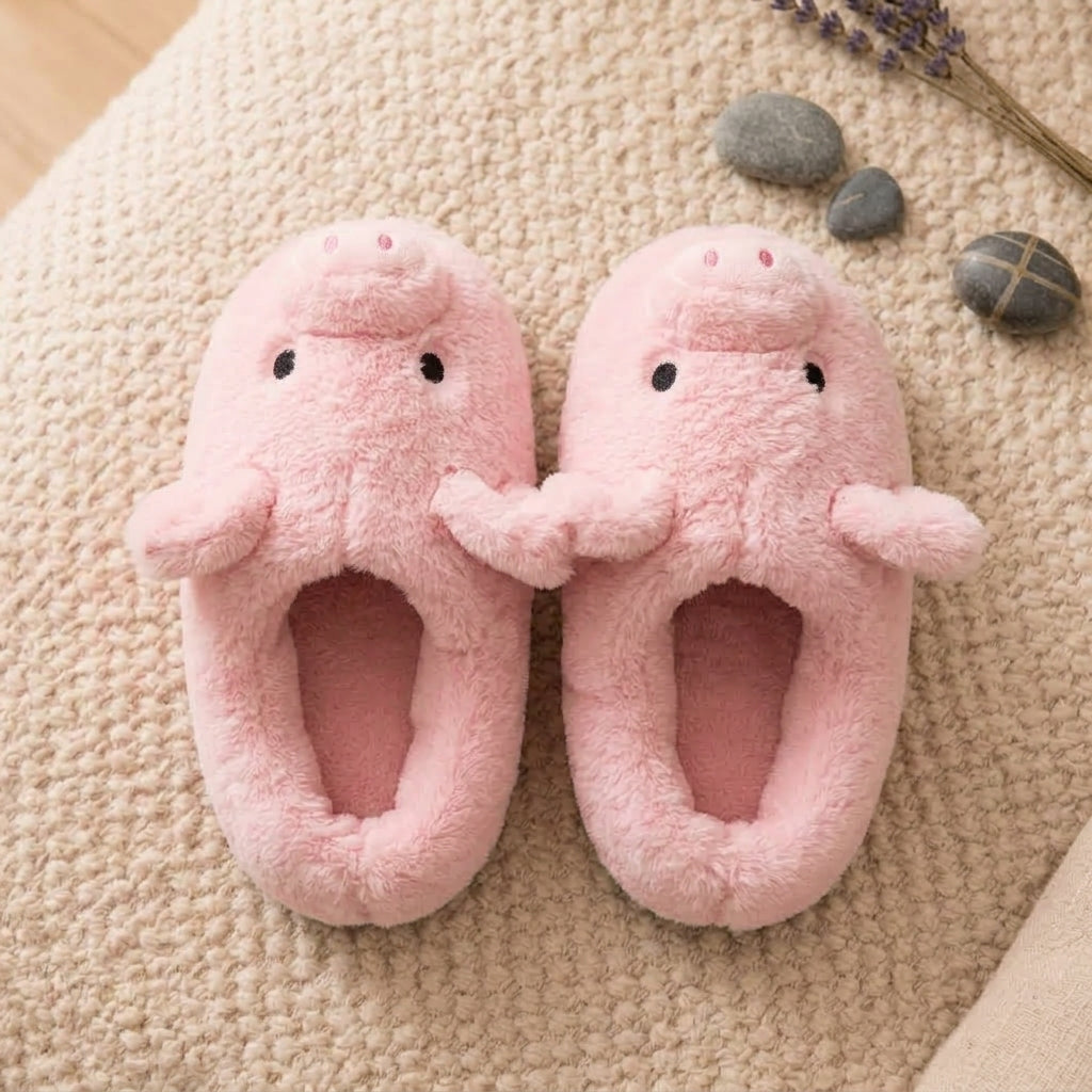 Pink Pig Orthopedic Slippers