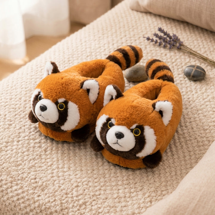 Red Panda Orthopedic Slippers