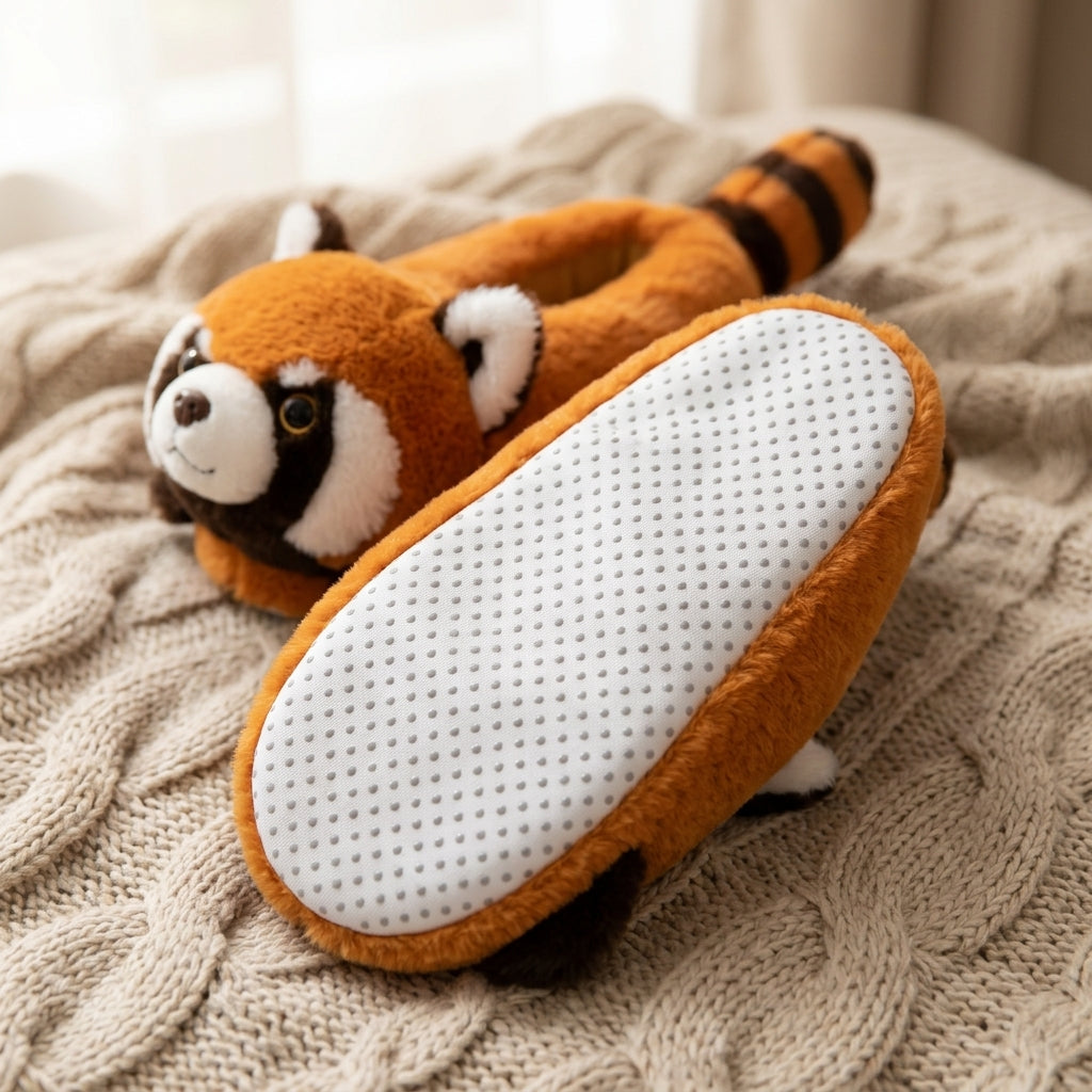 Red Panda Orthopedic Slippers
